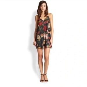 Alice and Olivia short floral printed dress - size XS